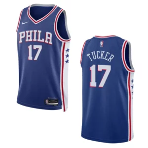 2022-23 Icon Edition Philadelphia 76ers P.J. Tucker Royal Swingman Jersey - 49Native