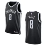 2022-23 Icon Edition Brooklyn Nets Patty Mills Black Swingman Jersey - 49Native