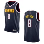 2022-23 Icon Edition Denver Nuggets Peyton Watson Navy Swingman Jersey - 49Native