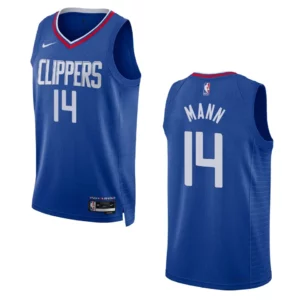 2022-23 Icon Edition Los Angeles Clippers Terance Mann Royal Swingman Jersey - 49Native