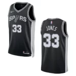 2022-23 Icon Edition San Antonio Spurs Tre Jones Black Swingman Jersey - 49Native