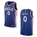 2022-23 Icon Edition Philadelphia 76ers Tyrese Maxey Royal Swingman Jersey - 49Native