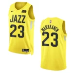 2022-23 Icon Utah Jazz Lauri Markkanen Gold Swingman Jersey - 49Native