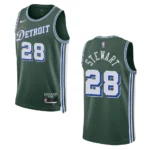 Detroit Pistons Isaiah Stewart 2022-23 City Edition Green Swingman Jersey - 49Native