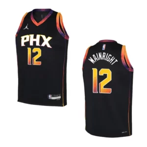 2022-23 Phoenix Suns Youth Statement Edition Ishmail Wainright Black Jersey - 49Native