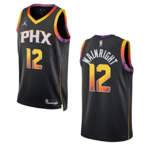 Phoenix Suns Ishmail Wainright 2022-23 Statement Edition Black Swingman Jersey - 49Native