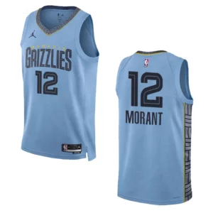 Memphis Grizzlies Ja Morant 2022-23 Statement Edition Blue Swingman Jersey - 49Native