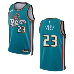 Detroit Pistons Jaden Ivey Teal Swingman 2022-23 Classic Edition Jersey - 49Native