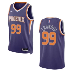 Phoenix Suns Jae Crowder 2022-23 Icon Edition Purple Swingman Jersey - 49Native