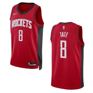 Jae'Sean Tate Icon Edition Houston Rockets 2022-23 Red Swingman Jersey - 49Native