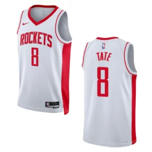 Houston Rockets Jae'Sean Tate 2022-23 Association Edition White Swingman Jersey - 49Native