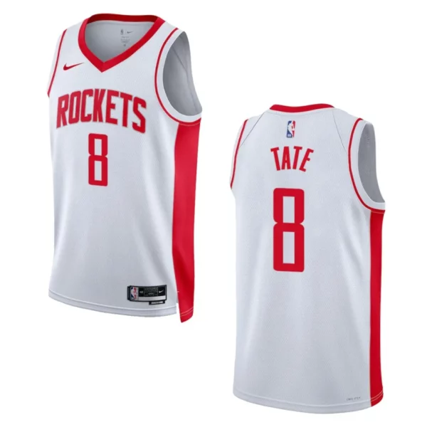Houston Rockets Jae'Sean Tate 2022-23 Association Edition White Swingman Jersey - 49Native