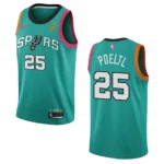 San Antonio Spurs Jakob Poeltl Teal City Edition 2022-23 Swingman Jersey - 49Native