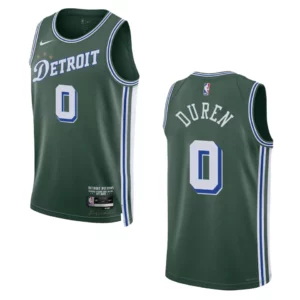Detroit Pistons Jalen Duren 2022-23 City Edition Green Swingman Jersey - 49Native