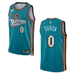 Detroit Pistons Jalen Duren Teal Swingman 2022-23 Classic Edition Jersey - 49Native