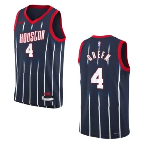 Houston Rockets 2022-23 City Edition Youth Jalen Green Navy Jersey - 49Native
