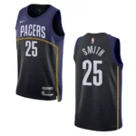 Jalen Smith City Edition Indiana Pacers 2022-23 Blue Swingman Jersey - 49Native