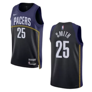 Jalen Smith City Edition Indiana Pacers 2022-23 Blue Swingman Jersey - 49Native