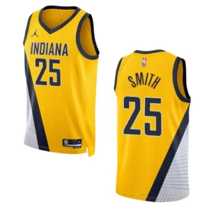 Jalen Smith Statement Edition Indiana Pacers 2022-23 Yellow Swingman Jersey - 49Native