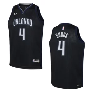 Youth Orlando Magic 2022-23 City Edition Jalen Suggs Black Jersey - 49Native
