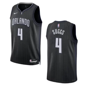 Jalen Suggs City Edition Orlando Magic 2022-23 Black Swingman Jersey - 49Native