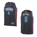 2022-23 Oklahoma City Thunder Youth City Edition Jalen Williams Grey Jersey - 49Native