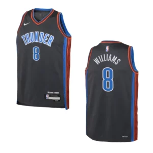 2022-23 Oklahoma City Thunder Youth City Edition Jalen Williams Grey Jersey - 49Native