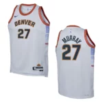 Youth Denver Nuggets 2022-23 City Edition Jamal Murray Grey Jersey - 49Native