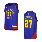 2022-23 Denver Nuggets Youth Statement Edition Jamal Murray Blue Jersey - 49Native