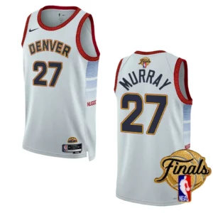 Jamal Murray White 2023 NBA Finals Denver Nuggets City Edition Jersey - 49Native