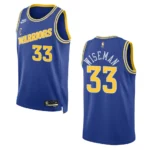 Golden State Warriors James Wiseman Royal Swingman 2022-23 Classic Edition Jersey - 49Native