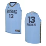 2022-23 Memphis Grizzlies Youth Statement Edition Jaren Jackson Jr. Blue Jersey - 49Native