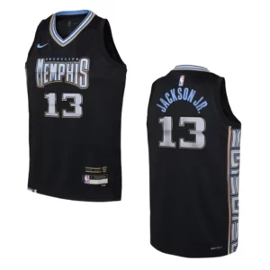Memphis Grizzlies 2022-23 City Edition Youth Jaren Jackson Jr. Black Jersey - 49Native