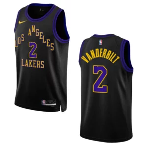Jarred Vanderbilt City Edition Los Angeles Lakers 2023-24 Black Swingman Jersey - 49Native