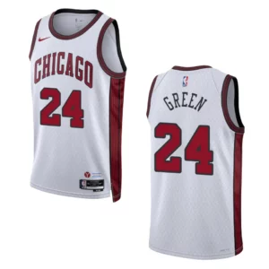 Javonte Green City Edition Chicago Bulls 2022-23 White Swingman Jersey - 49Native