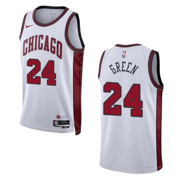 Javonte Green City Edition Chicago Bulls 2022-23 White Swingman Jersey - 49Native