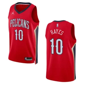 Jaxson Hayes Statement Edition New Orleans Pelicans 2022-23 Red Swingman Jersey - 49Native