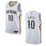 New Orleans Pelicans Jaxson Hayes 2022-23 Association Edition White Swingman Jersey - 49Native