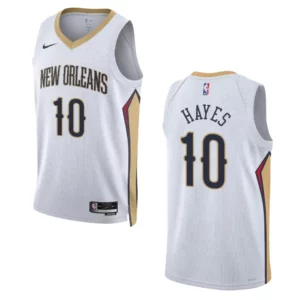 New Orleans Pelicans Jaxson Hayes 2022-23 Association Edition White Swingman Jersey - 49Native
