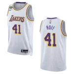 Jay Huff Association Edition Los Angeles Lakers 2022-23 White Swingman Jersey - 49Native