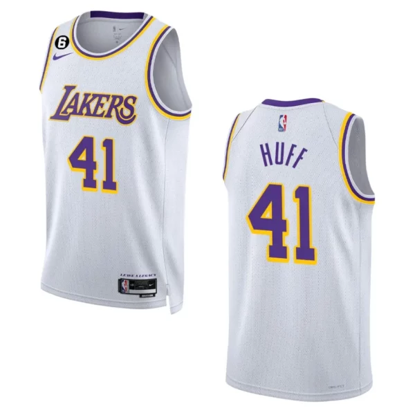 Jay Huff Association Edition Los Angeles Lakers 2022-23 White Swingman ...