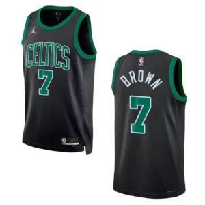 Jaylen Brown Statement Edition Boston Celtics 2022-23 Green Swingman Jersey - 49Native