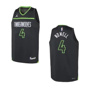 Youth Minnesota Timberwolves 2022-23 Statement Edition Jaylen Nowell Black Jersey - 49Native