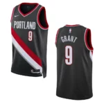 Portland Trail Blazers Jerami Grant 2022-23 Icon Edition Black Swingman Jersey - 49Native