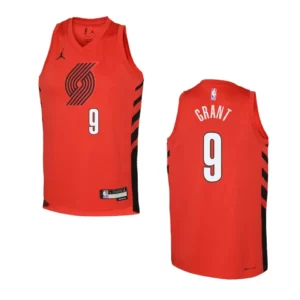 Portland Trail Blazers 2022-23 Statement Edition Youth Jerami Grant Red Jersey - 49Native