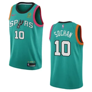 San Antonio Spurs Jeremy Sochan Teal City Edition 2022-23 Swingman Jersey - 49Native