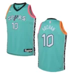 San Antonio Spurs 2022-23 City Edition Youth Jeremy Sochan Turquoise Jersey - 49Native