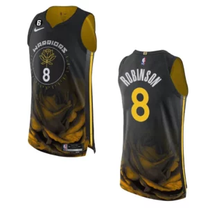 Golden State Warriors Jerome Robinson 2022-23 City Edition Black Authentic Jersey - 49Native