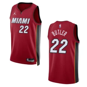 Miami Heat Jimmy Butler 2022-23 Statement Edition Red Swingman Jersey - 49Native