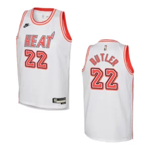 2022-23 Miami Heat Youth Classic Edition Jimmy Butler White Jersey - 49Native